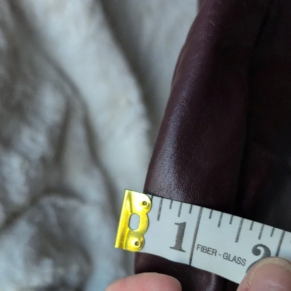 Vintage Liberty Belle Burgundy Leather Bag NWOT - Picture 8 of 9